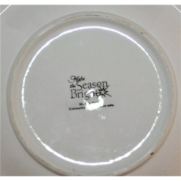 Make The Season Bright 4 Snowman 8" Dessert Plates - Picture 7 of 7